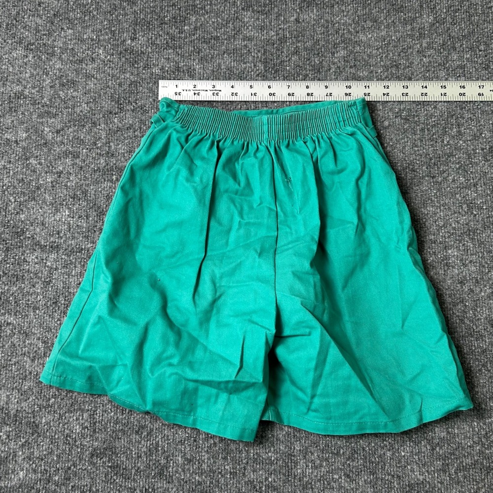 Girl Scouts Skort Girls Size Medium 10-12 Green Wrap Front Chain Detail USA Made